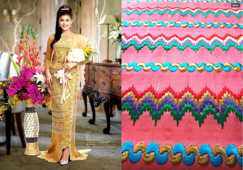 su hlaing win | Myanmar traditional dress, Myanmar dress design, Modest  dresses fashion