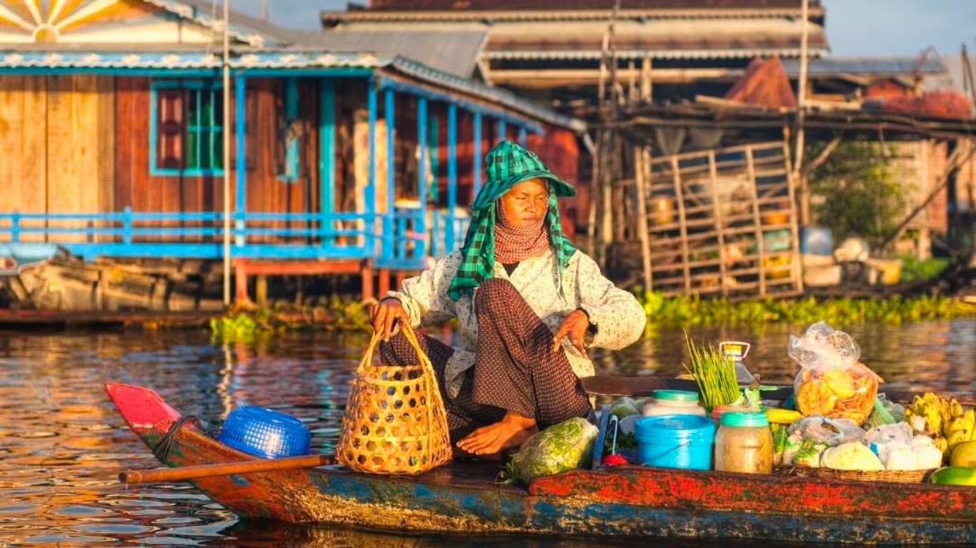 Floating village in Siem Reap