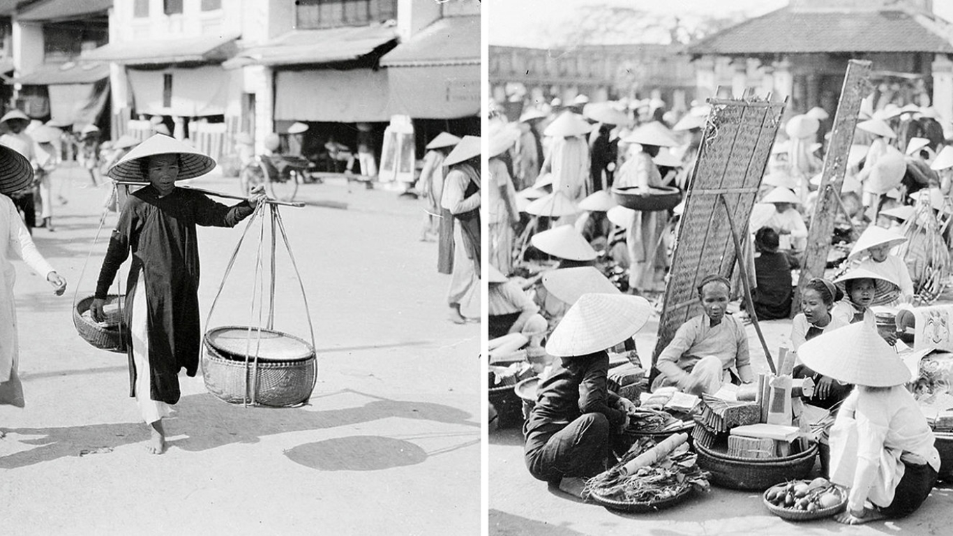 Dong ba market in the old days