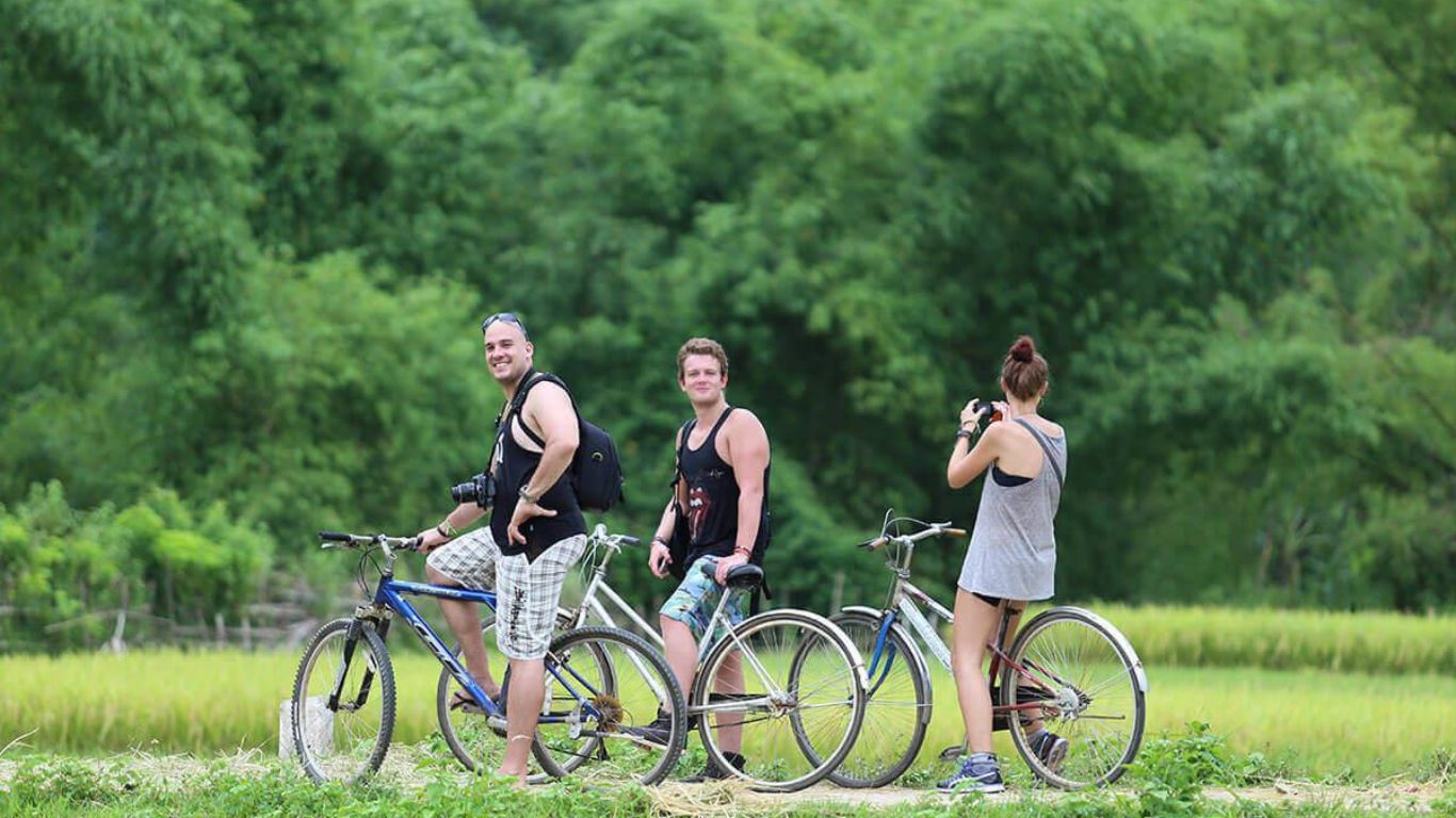 Ride a bike to immerse in the tranquil Hoi An