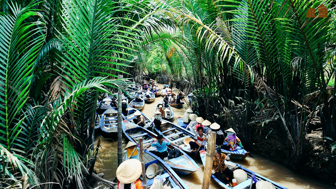 Charming Mekong Delta in South Vietnam