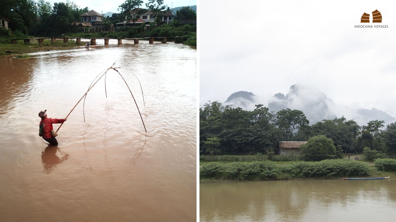 Lush green of Vang Vieng in August