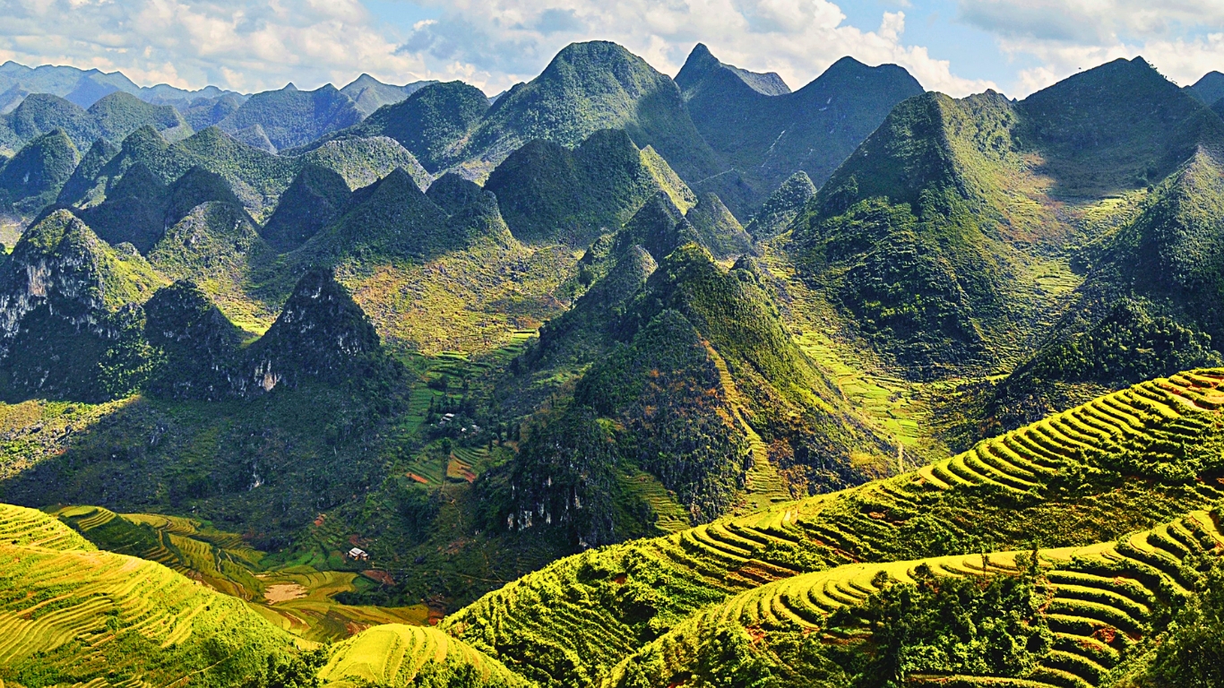 Charming landscape in Dong Van