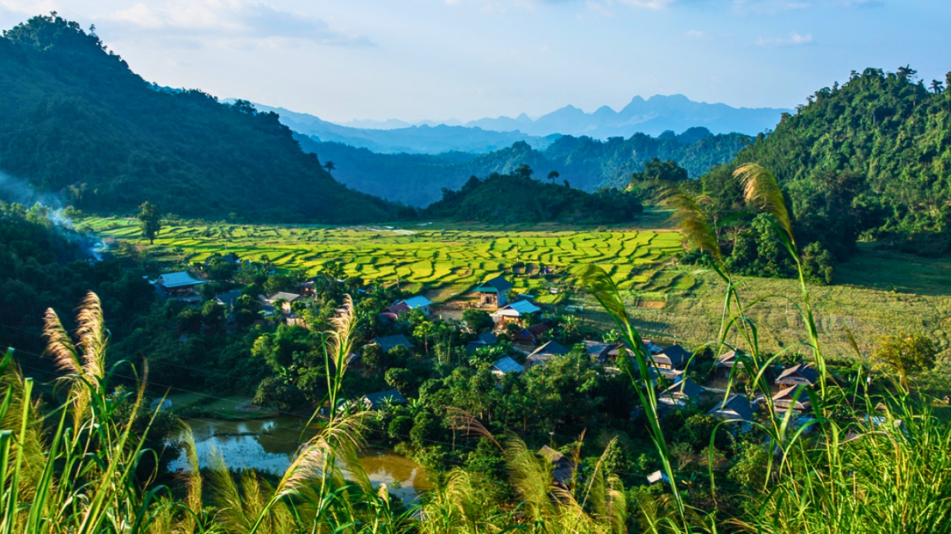 Charming landscape in Mai Chau